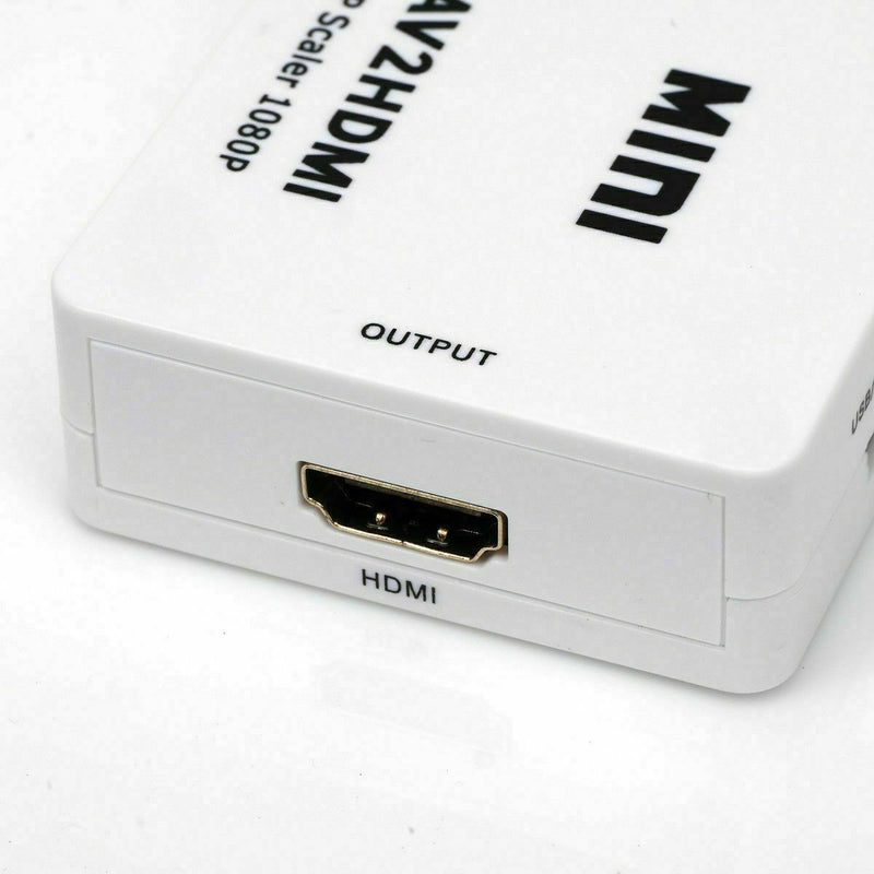 AV To HDMI Adapter Converter Video Audio Composite AV 720p 1080p Upscaler CVBS