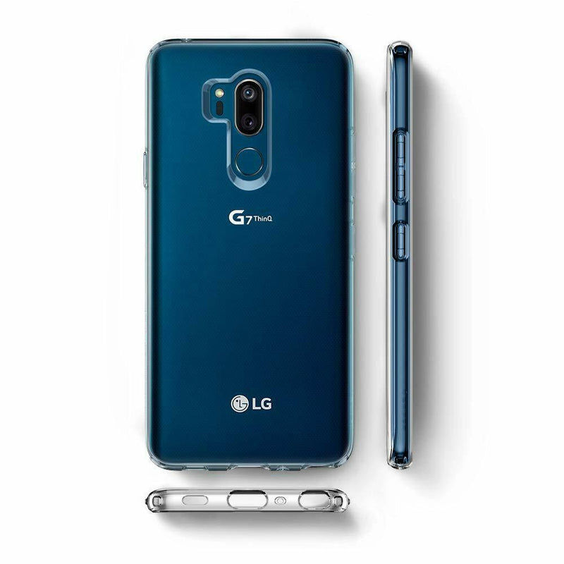 For LG G7 ThinQ / One Case - Crystal Clear Gel Thin Soft TPU Transparent Cover