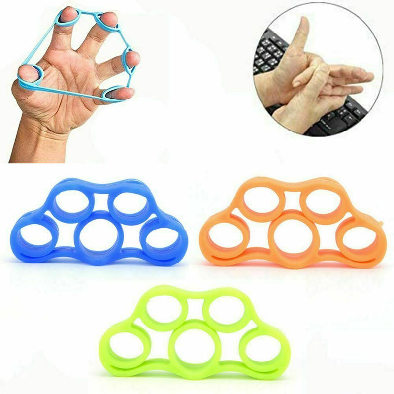 Finger Hand Exerciser Strengthener Wrist Forearm Grip Trainer Resistance Bands