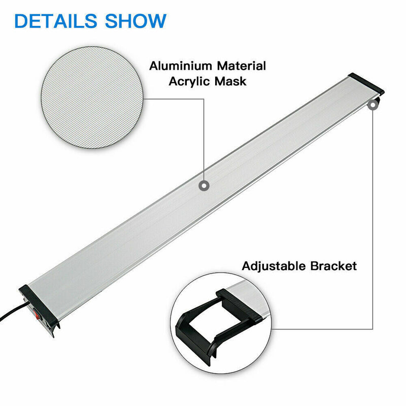 Aquarien Eco RGB Full Spectrum Aqua Plant Fish Tank Lamp LED Hoods Lighting