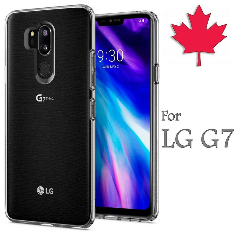For LG G7 ThinQ / One Case - Crystal Clear Gel Thin Soft TPU Transparent Cover