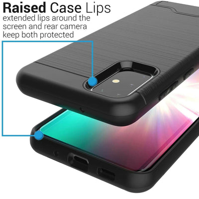 For Samsung Galaxy S20 Ultra S10 S9 S8 Plus A8 A5 Case KickStand Card Slot Cover