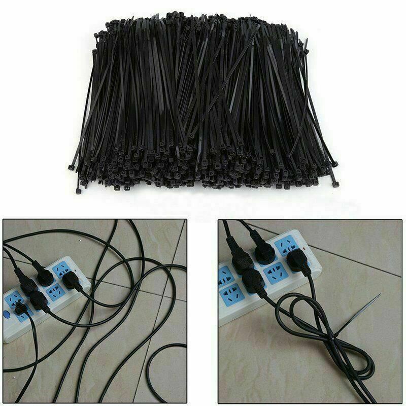 100PCS Cable Zip Ties Nylon Wraps High Quality Strong Small/Thin/Long/Thick tie