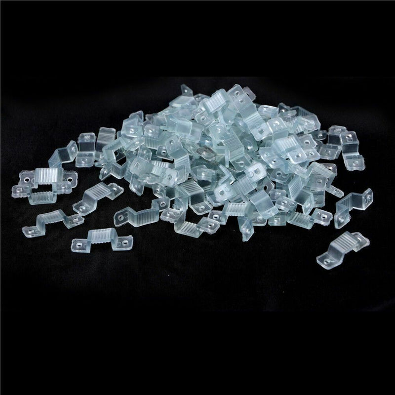 10 x LED Strip Clamps / Fixing Brackets / Mounting Clips for IP67/IP68 17mm CA