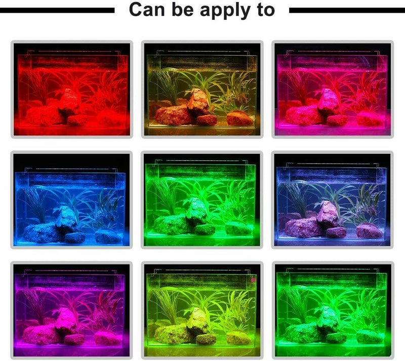 Aquarien Eco RGB Full Spectrum Aqua Plant Fish Tank Lamp LED Hoods Lighting