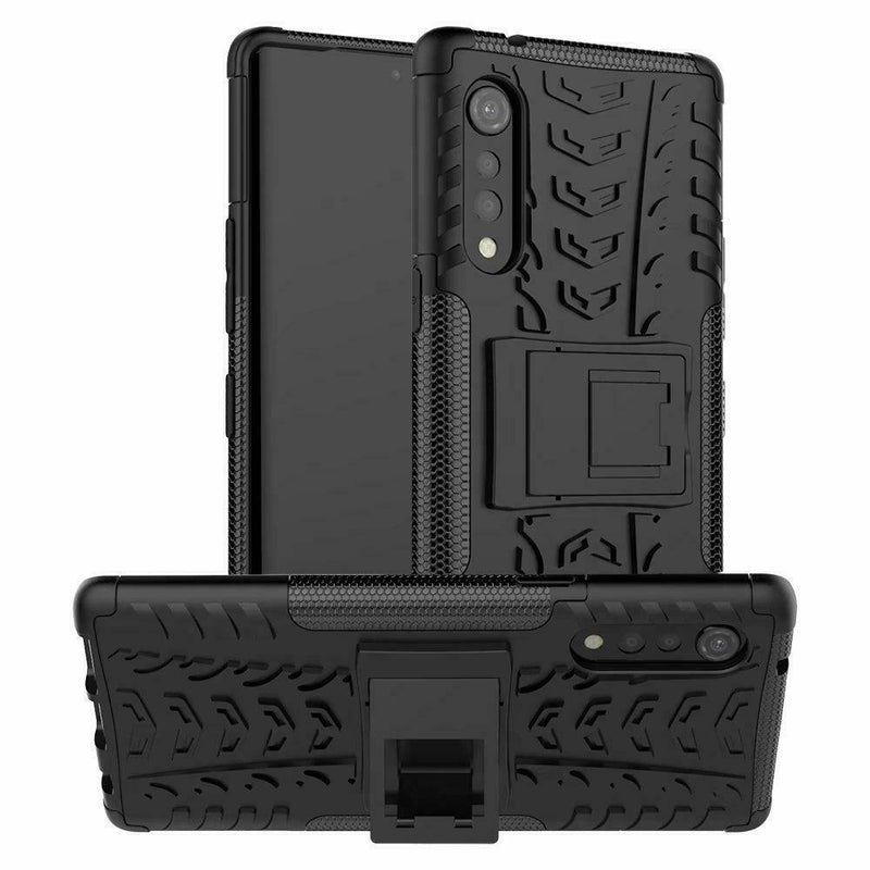 For LG Velvet 5G Case - Dual Layer Ultra Hybrid Shockproof Kickstand Hard Cover