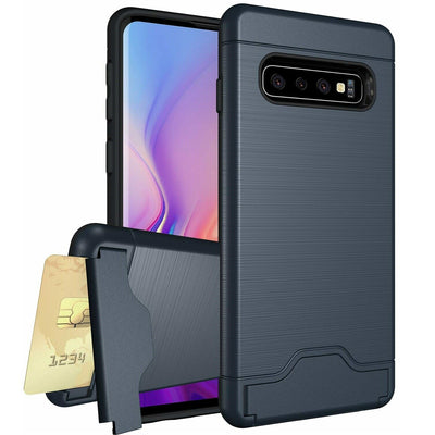 For Samsung Galaxy S20 Ultra S10 S9 S8 Plus A8 A5 Case KickStand Card Slot Cover