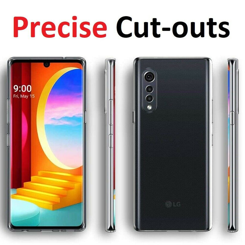 For LG G5 G6 G7 G8 Velvet - Clear Case Thin Soft TPU Transparent Back Cover