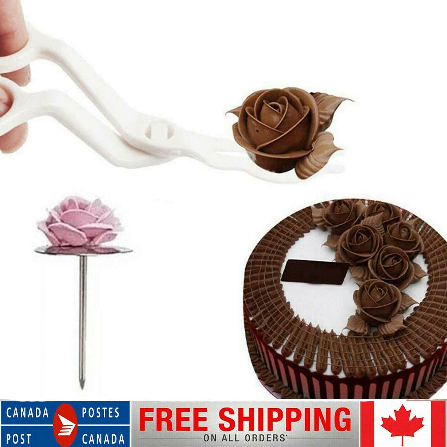 Cake Scissors Flower Lifter Icing Fondant Cake Decorating Tool Scissor Clip Cream Tr ...