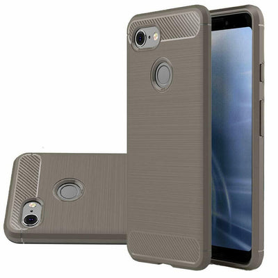 For Google Pixel 3 / XL & 3a / XL Case - Carbon Fiber Shockproof TPU Cover