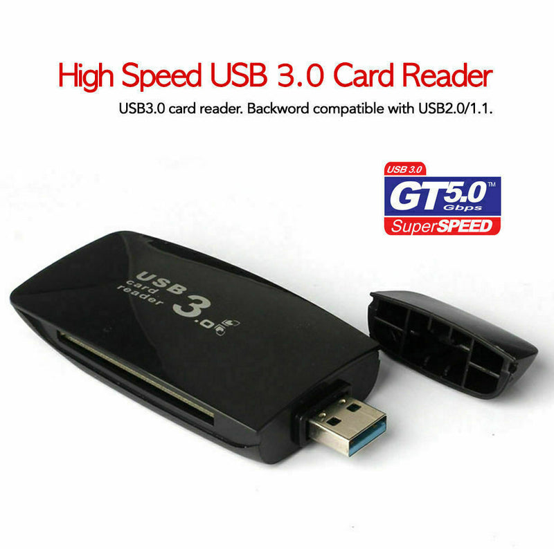New Memory Card Reader USB 3.0 Multi Micro SD TF CF MS Adapter PC Accessory CA