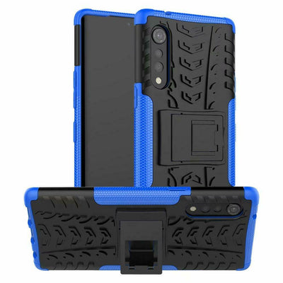For LG Velvet 5G Case - Dual Layer Ultra Hybrid Shockproof Kickstand Hard Cover