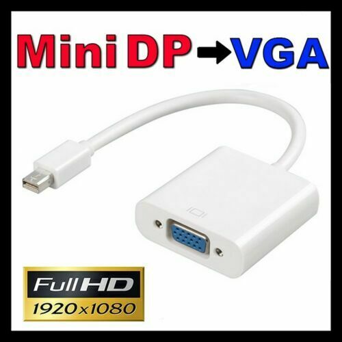 Mini DP to VGA/Mini DisplayPort Thunderbolt to HDMI 1080P Audio Cable for iMac