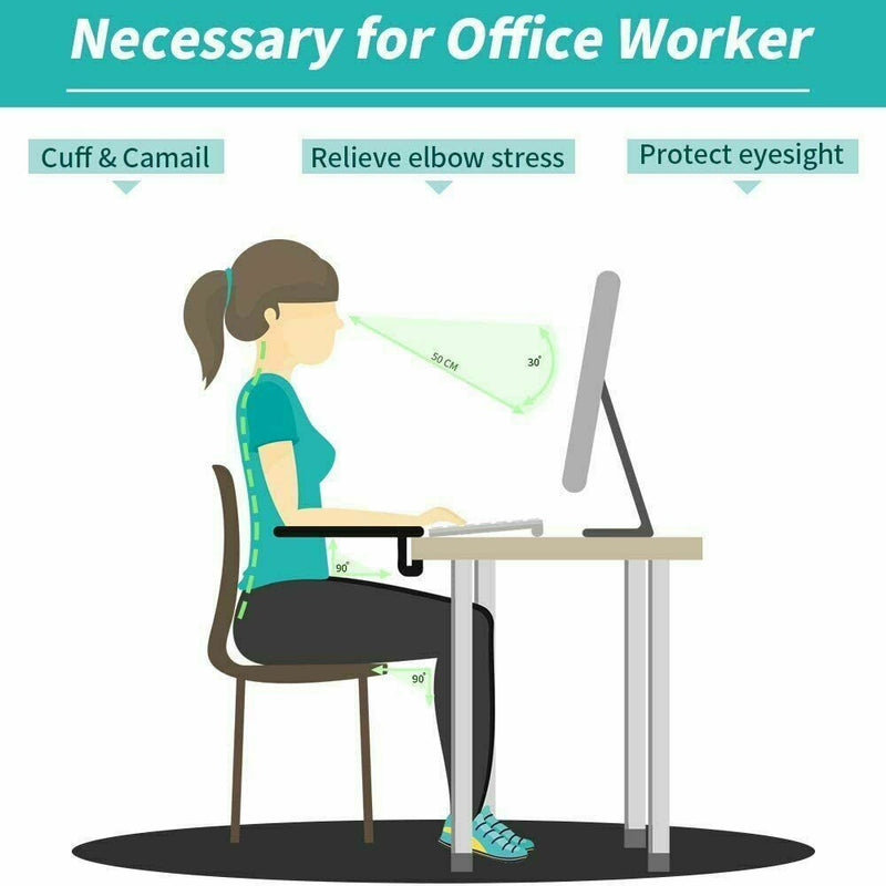 Computer Adjustable Arm Rest for Desk, Ergonomic Wrist Rest Support mouse pad