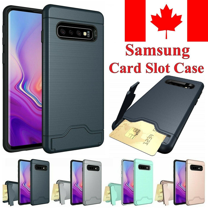 For Samsung Galaxy S20 Ultra S10 S9 S8 Plus A8 A5 Case KickStand Card Slot Cover
