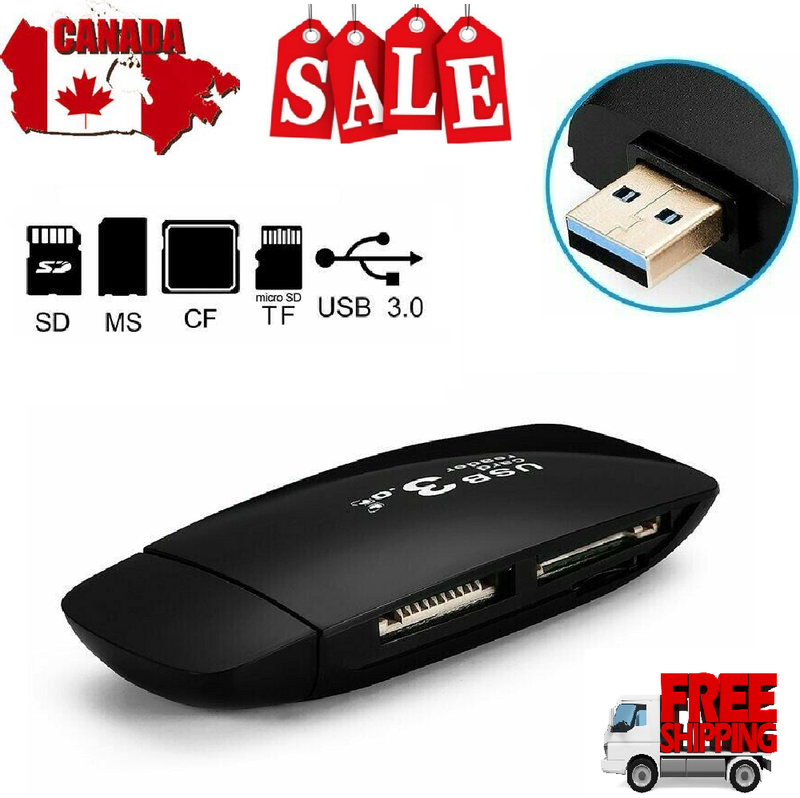 New Memory Card Reader USB 3.0 Multi Micro SD TF CF MS Adapter PC Accessory CA