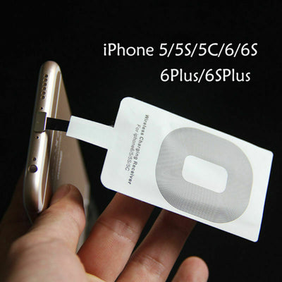Qi Wireless Fast Charger Charging Pad Mat Receiver for iPhone 5 5s SE 6 Phone CA