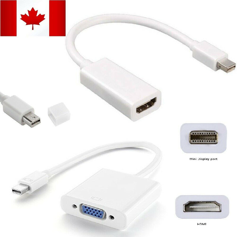 Mini DP to VGA/Mini DisplayPort Thunderbolt to HDMI 1080P Audio Cable for iMac