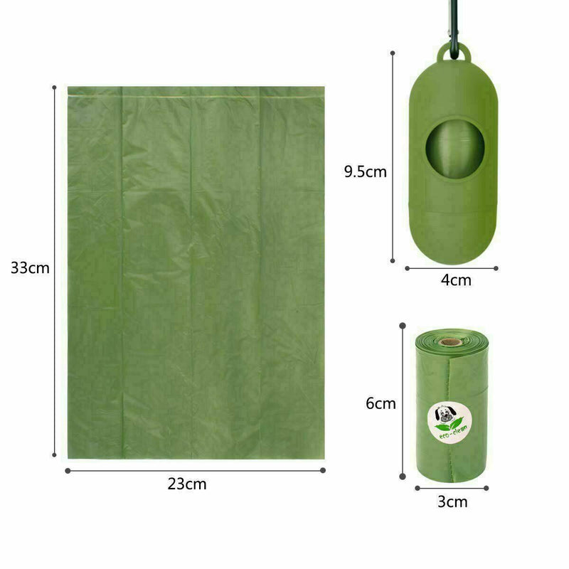 Poop Bags For Dogs Pet Dog Biodegradable Waste Poo Bag Pick Up Clean Leak Proof