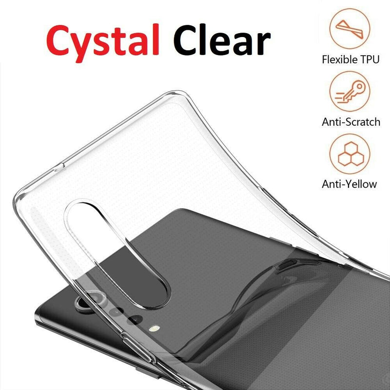 For LG G5 G6 G7 G8 Velvet - Clear Case Thin Soft TPU Transparent Back Cover