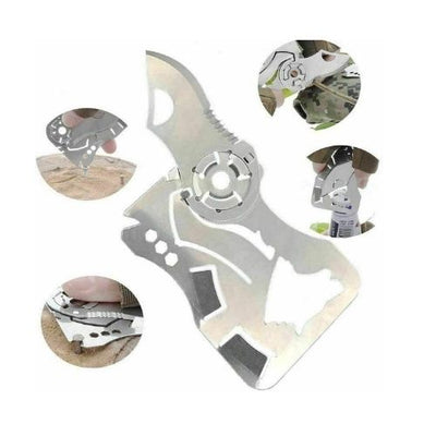New Pocket Credit Card Knife Multi Tool 9 in 1 Outdoor Survival Camping Knife