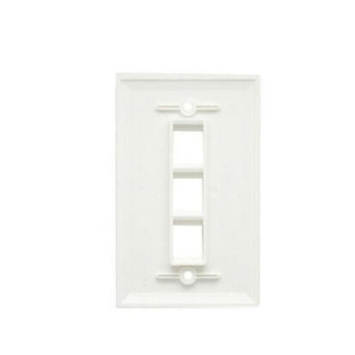 10 Packs Wall Plate 3 Port White Unbreakable Toggle Outlet Cover