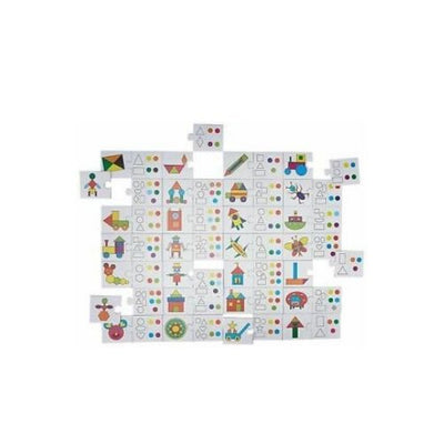 Shape & Color Match Multi-color Cards Educational Color and Shape For Baby kids