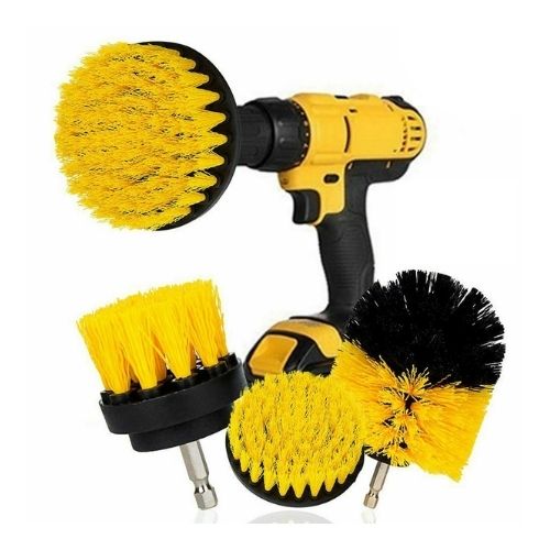 Electric Brush Scrubber Car Tires Cleaning Drill Kit For Carpet Glass 3Pcs/Set