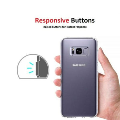 For Samsung Galaxy S8 & S8 Plus Case - Clear Thin Soft TPU Silicone Back Cover