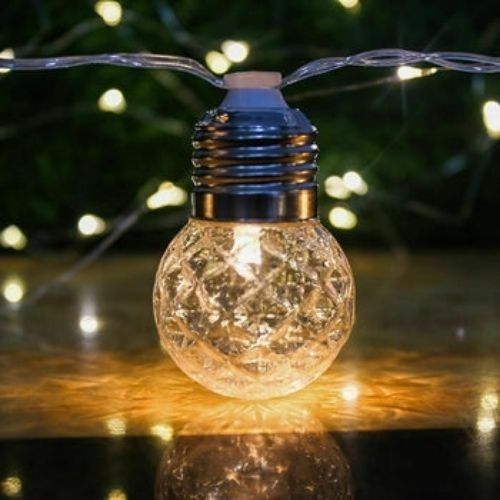 Solar Powered String Lights, 20 LED Clear Ball Waterproof Outdoor Lights, CA SLR