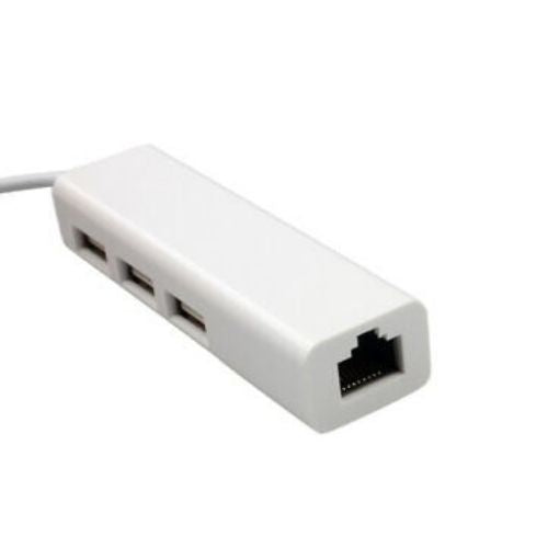 USB 2.0 3 Port HUB RJ45 Ethernet Lan Network Adapter