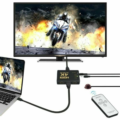 4K 1080P 5 Port HDMI HDTV Auto Switch Switcher Selector Splitter Hub iR Remote