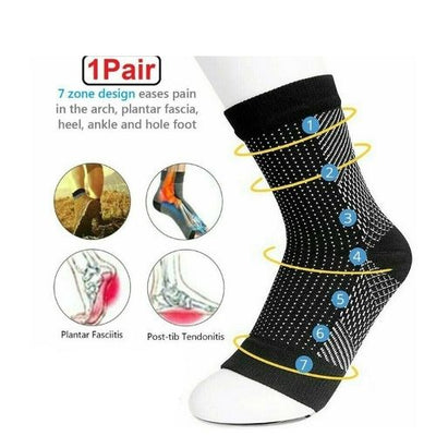 Foot Angel Compression socks Foot Sleeve Plantar Arthritis Sore Achy Heel Pain