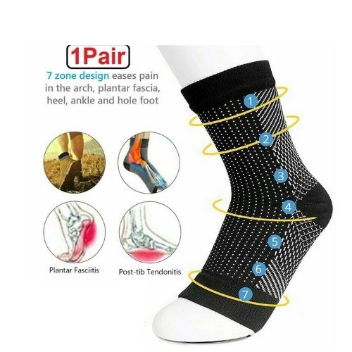 Foot Angel Compression socks Foot Sleeve Plantar Arthritis Sore Achy Heel Pain