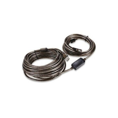 USB 2.0 Booster AA Extension Cable 50Ft 15M For Printer PC Webcam Scanner 50 F