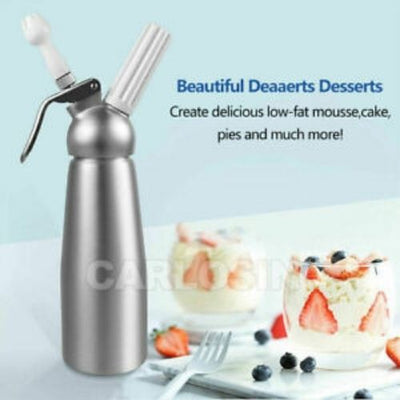 500ml Cream Whipper Whipped Dispenser Tool Whip Foamer Dessert Maker Coffee CAD