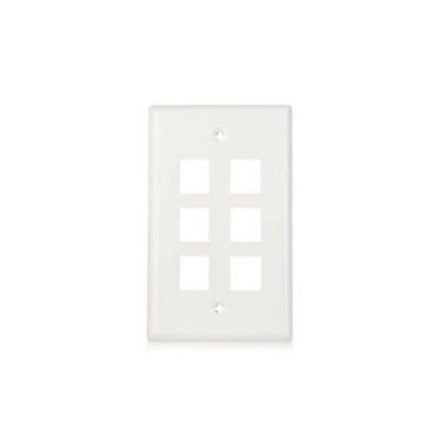 10 Packs Wall Plate 6 Port White Unbreakable Toggle Outlet Cover