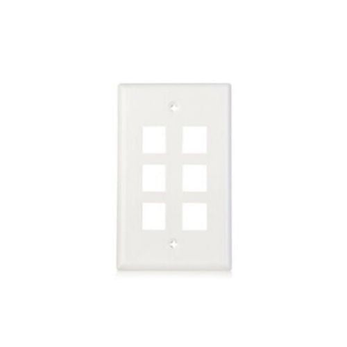 10 Packs Wall Plate 6 Port White Unbreakable Toggle Outlet Cover