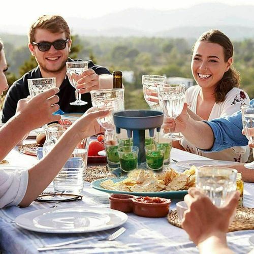 6 Shot Glass Dispenser for Filling Liquids Shots Wine Cocktail Carrier Liquor