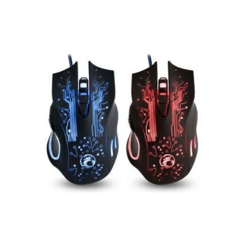 Gaming Mouse USB Optical 5500 Dpi 6 Buttons Wired Mice for Gamer Computer 7 LED