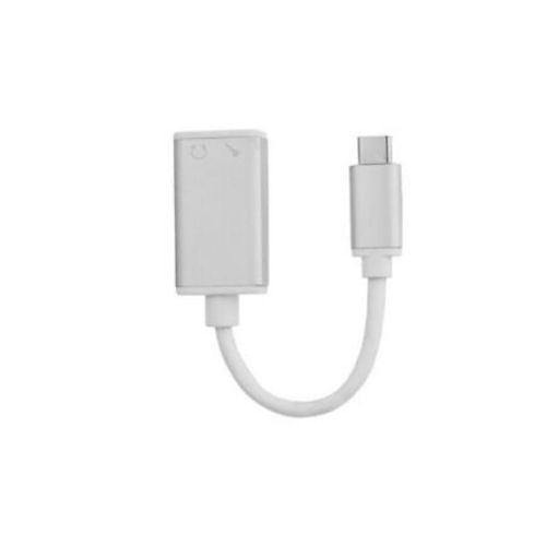 USB 3.1 Type-C to 3.5mm Audio Speakder Microphone Female Adapter