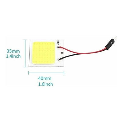 20pcs 48SMD COB White Panel LED T10 Car Interior Panel Light 12V Dome Lamp Bulb