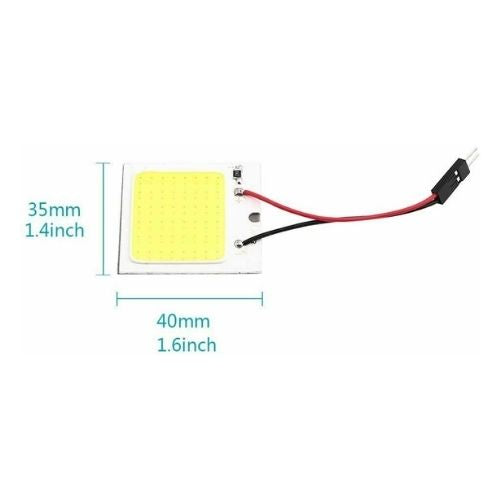 20pcs 48SMD COB White Panel LED T10 Car Interior Panel Light 12V Dome Lamp Bulb