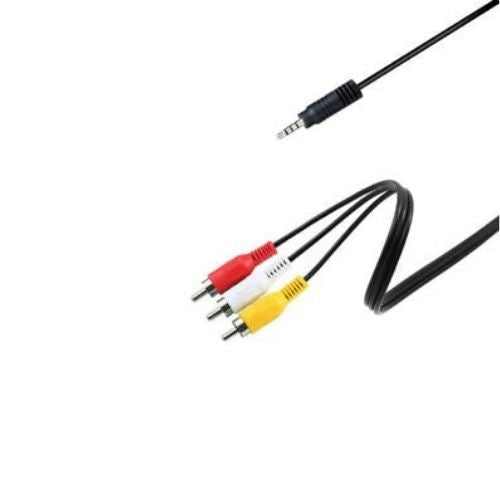 AUX Male 3.5mm to 3 RCA AV Audio Video Male Converter Cable TV Cord Adapter Wire
