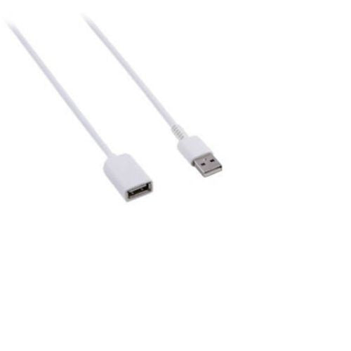 USB 2.0 Male to Female Extension Cable 1m 3Ft White