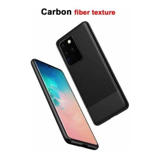 For Samsung Galaxy S20 Plus Ultra Case - Carbon Fiber Shockproof Soft Back Cover