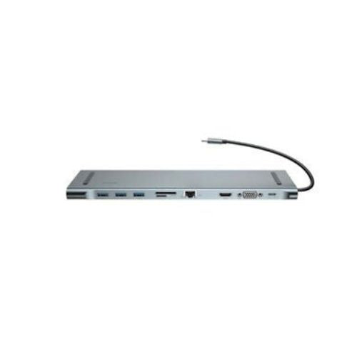 USB Type C 3.1 Docking Station HUB VGA HDMI Video Converter Giga Lan Card Reader