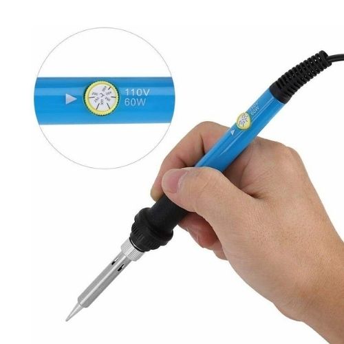 60W 110V Electric Soldering Iron Tool Kit Adjustable Temperature Welding Pen Gun