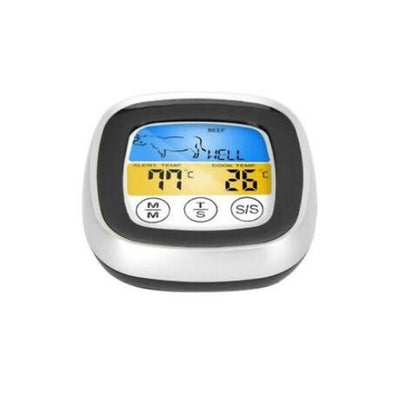 Meat Thermometer 2in1 Digital Food Kitchen Touch Screen Temperature Tester