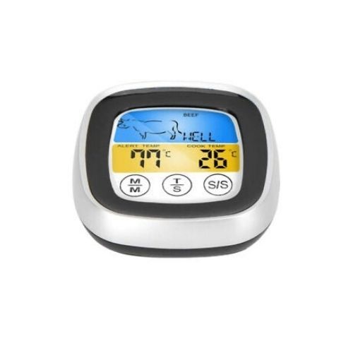 Meat Thermometer 2in1 Digital Food Kitchen Touch Screen Temperature Tester